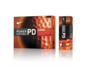 Nike Power Distance Long Golf Balls Orange 12 Pack