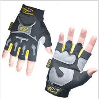  Cycling Bike Bicycle Half Finger Silicone Gel Gloves Size M XL