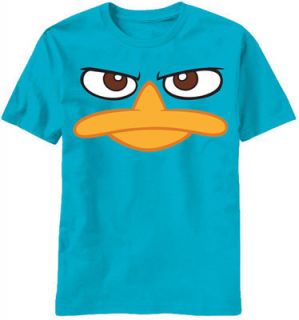 Phineas and Ferb PERRY Face Platypus Boys T Shirt sz 10/12 NeW NWOT