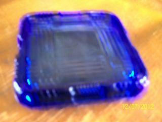  Square Lid ONLY (Replacement) For Refrigerator Bowl Cobalt Blue Glass
