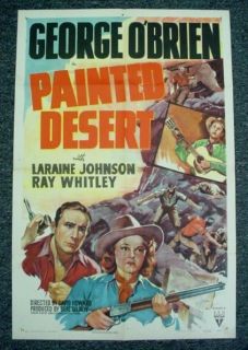  Orig One Sheet Movie Poster R 1947 RKO Western George OBrien