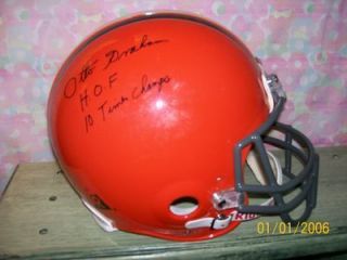 Otto Graham Signed T B Cleveland Browns Proline Helmet