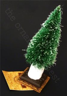 SMores Putz House Graham Cracker Sisal Bottle Brush Christmas Tree