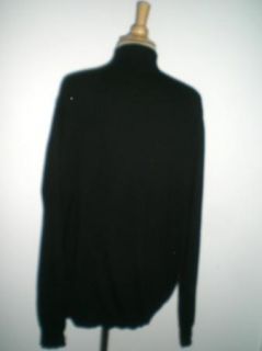 Excellent Glen Lyon Black Plaid Cashmere Zip Cardigan Sweater Jacket