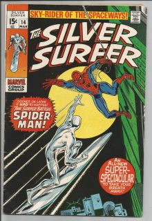 Silver Surfer #14 (1st Series, 1970)Spider man Mid grade View photos