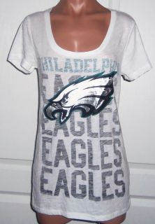  Secret Pink NFL Eagles Bling Graphic Tee T Shirt Small