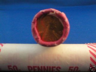 Lincoln Cents 1975 BU Roll 50 Pennies