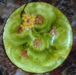  12 Low Footed Bowl c1900s Germany Cico Geraniums Leaves