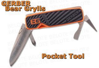 Gerber Bear Grylls Survival 5 in 1 Pocket Tool Knife Screwdriver 31