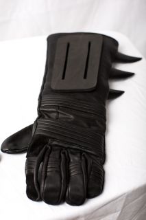 Batman 1989 Michael Keaton Gloves Fins Armor Prop Leather Gauntlets 89