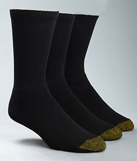 Gold Toe Mens Uptown Crew Socks 3 Pack Hosiery