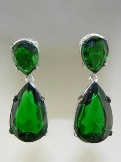 Kyle Richards Emerald Earrings Kenneth Jay Lane