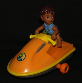 Go Diego Go Wind Up Rolling Rescue Vehicle Jet Ski Toy