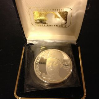 Greg Maddux Silver Coin Commemorating His 4 Straight Cy Young Awards