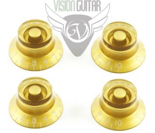 New Gold Bell Hat Knob Set Set of 4 for Gibson USA Guitars