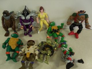 Vintage Teenage Mutant Ninja Turtle Toy Lot