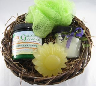 Gift Basket Soap Candle Body Cream