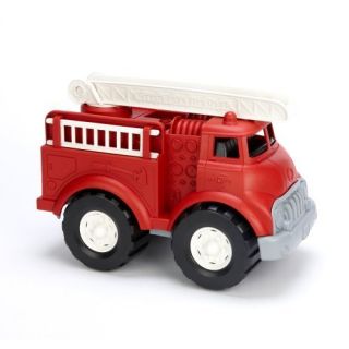Green Toys Fire Truck w Two Removable Side Ladders New