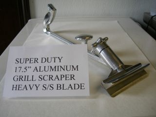 Heavy Duty Grill Scraper Solid Aluminum for Your Broaster Prep Kitchen