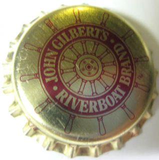 John Gilberts Riverboat Brand Beer Crown Bottle Cap Evansville Indiana
