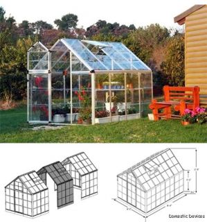Snap N Grow 6x8 Expandable Polycarbonate Greenhouse