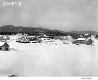 Early 1900s Winter Snow in Greenville Maine