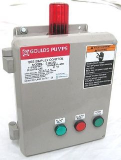 Ses Simplex Goulds Pump Control Box Model S10020