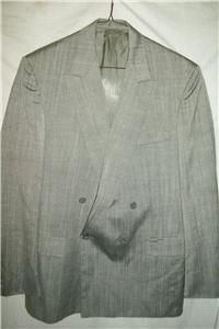 Vintage Henri Grethel Double Breasted Wool Suit 40 Long