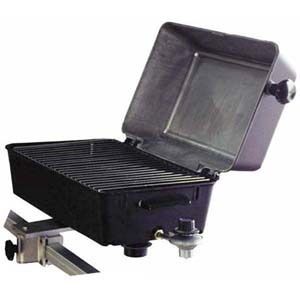 Pontoon Boat Gas Grill with Square Rail Mount