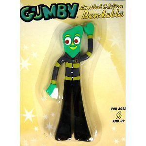 fireman gumby 5 bendy figure new in package time left