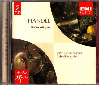 Handel Concerti Grossi Op 6 1 10 EMI 2 CD Yehudi Menuhin Bath Festival