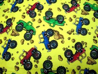 SheetWorld Fitted Pack N Play (Graco) Sheet   Monster Trucks   Made In
