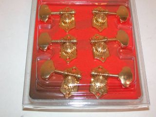 Grover Vintage Sta Tite Machine Heads Set of 6 3 3 Gold Finish H97