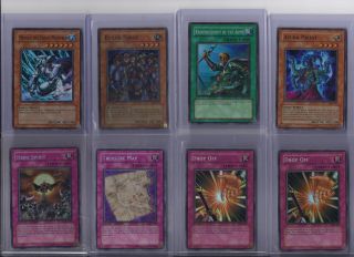  of 16 Yugioh Foil RARE Collectible Game Cards Yu Gi Oh Gaming