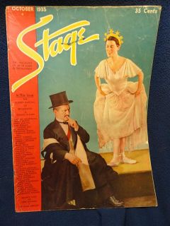 Stage The Magazine Of After Dark Entertainment  October 1935