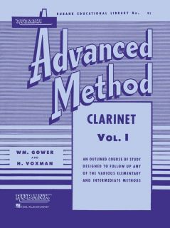 Rubank Advanced Method Clarinet BK Vol I Voxman Gower
