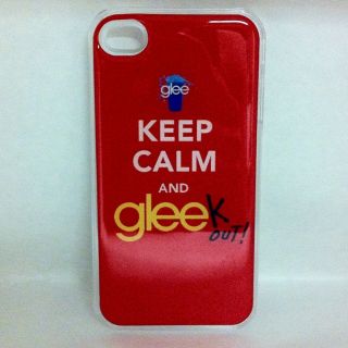 Glee Keep Calm and Gleek Out iPhone 4 4S Snap on Case Clear Plastic