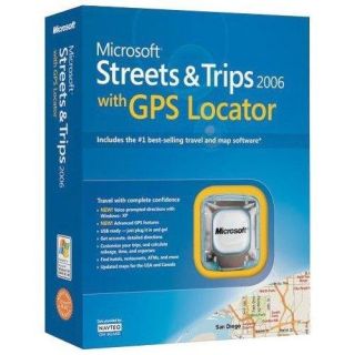 Microsoft Streets and Trips 2006 with GPS Locator GPS