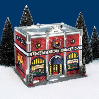 Dept 56 Original Snow Village Lionel Electric Train Shop 1998 2000