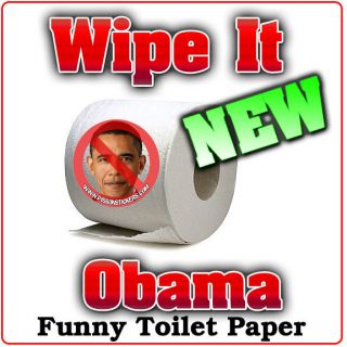 New Roll Barack Obama Political Funny Gag Prank Party Joke Toilet