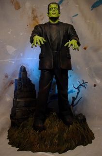  Tribute Frankenstein Monster Statue w 2nd Glenn Strange Head