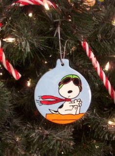 SNOOPY Flying ACE THE PILOT and Red Baron Christmas Ornament Tree 2013