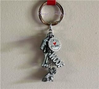 King Charles Spaniel Dog Keyring Key Chain Charms