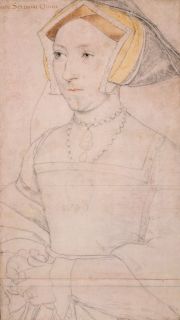  Seymour charcoal chalk portrait sketch Hans Holbein Ii 1530 Henry 8th