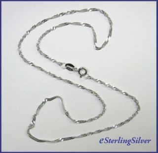  Silver Designer Chain /Necklace  15.5 Inches,1.6mm Width,1.4 Grams