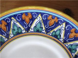 Grazia Deruta Italy Plate Saucer Hand Painted Italian Ceramic Majolica