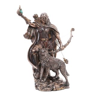 Skadi Statue Viking Norse Mythology Figurine Jotunn God of Winter