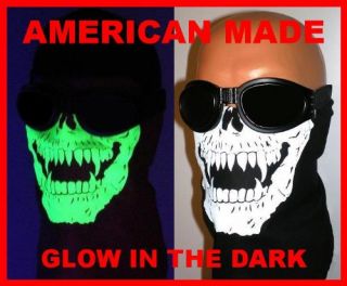 Features of Glow in the Dark Skull Face Mask Motorcycle Biker Bandana