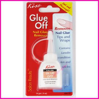 New Kiss Glue Off Salon Nail Glue Remover 0 5 oz BK116