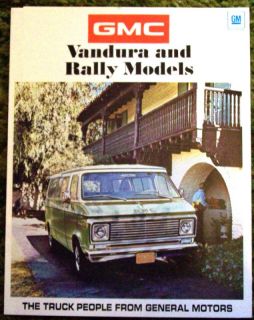 1971 GMC Vandura Rally Models Brochure 71